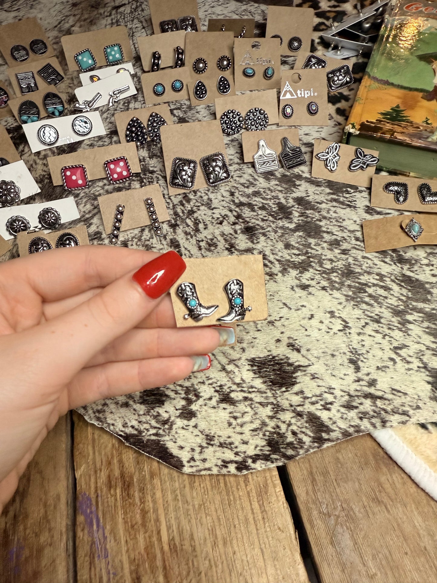 Turquoise Boot Studs