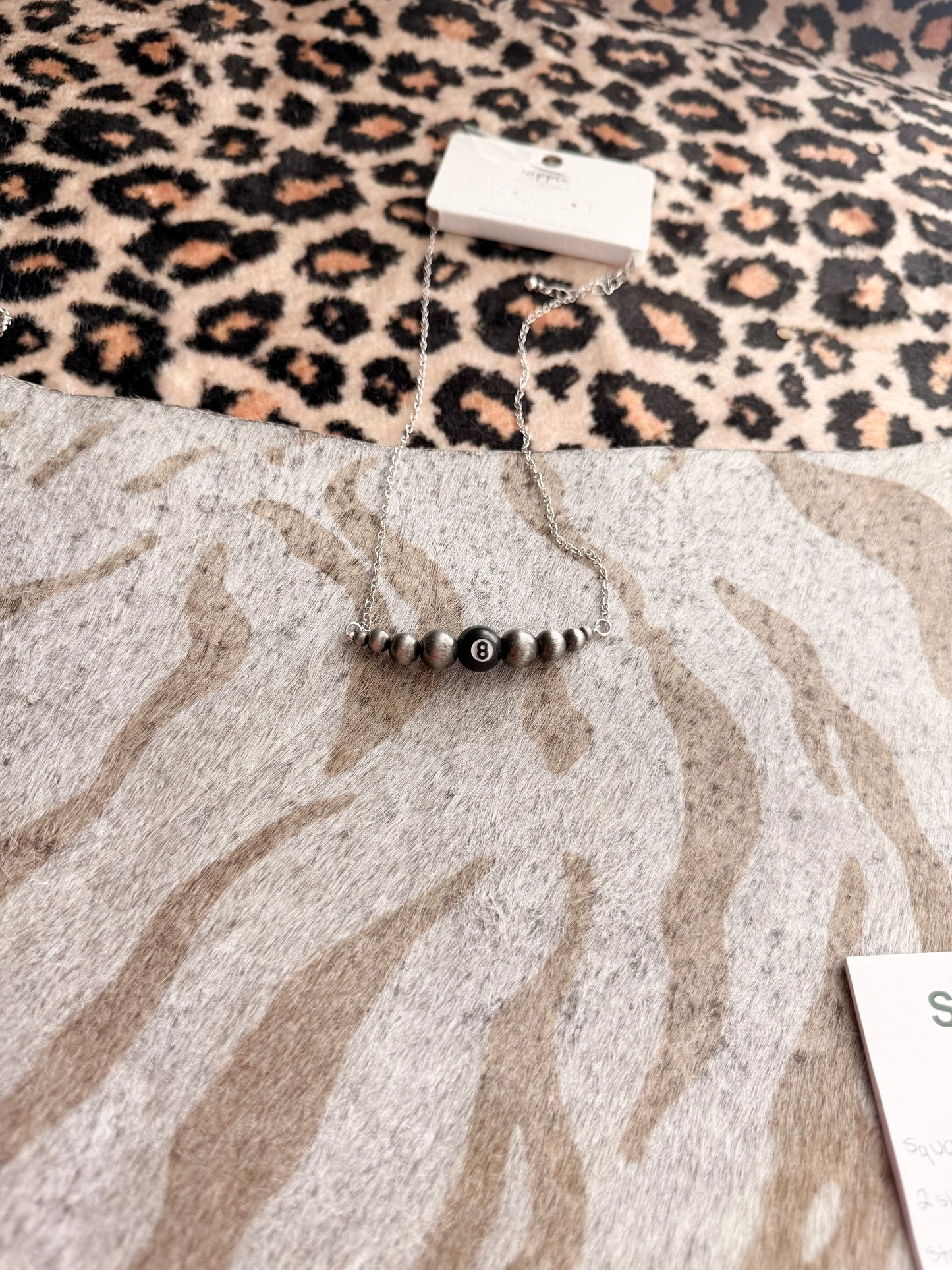 8 Ball Bar Necklace