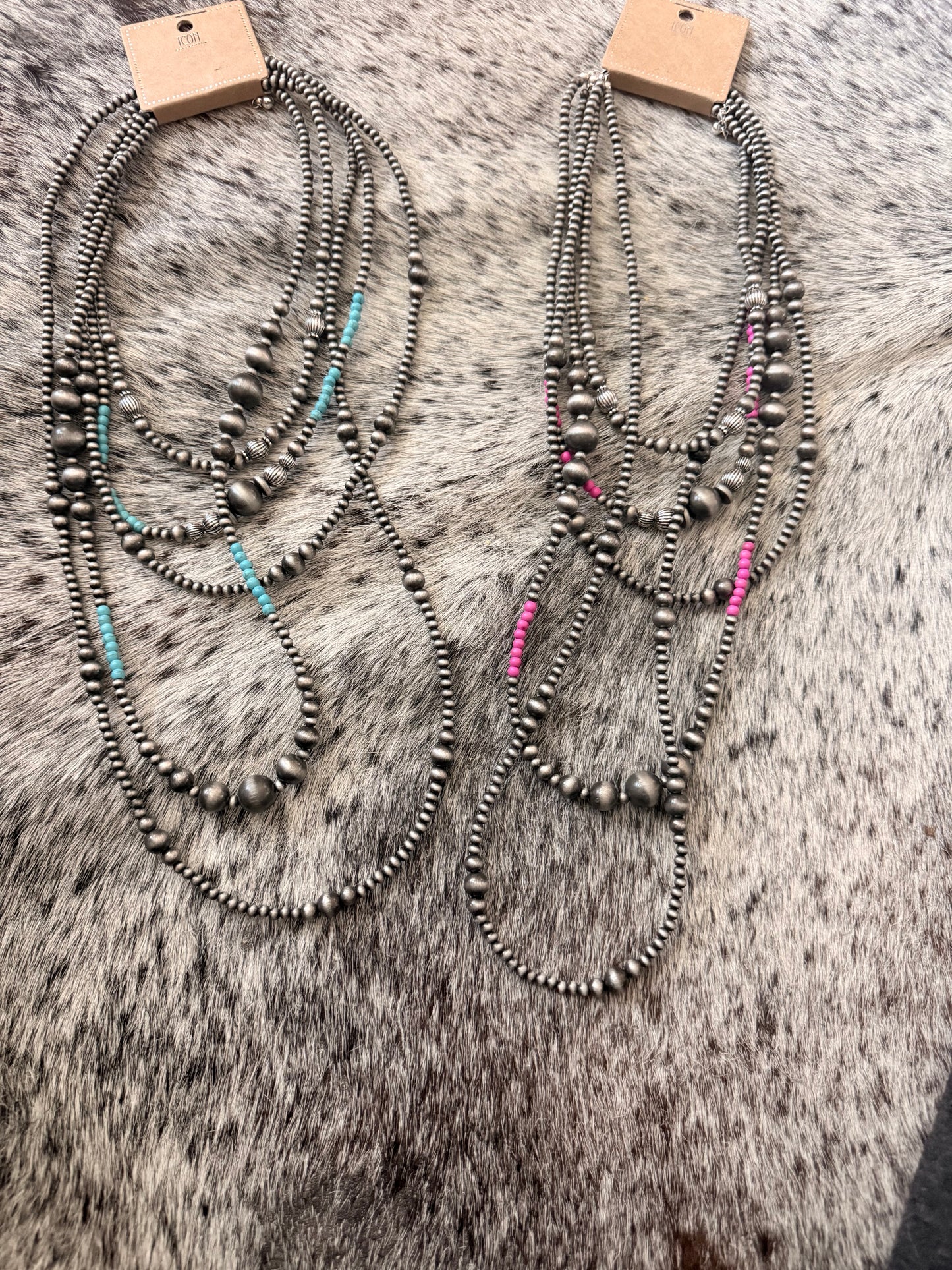 Long Gray Necklaces