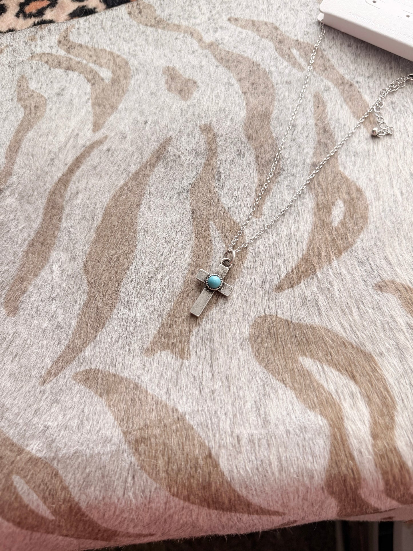 Turquoise Cross Necklace