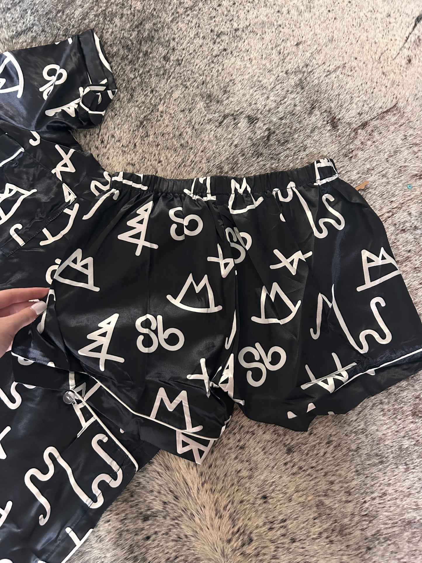 Black Branded PJ Sets