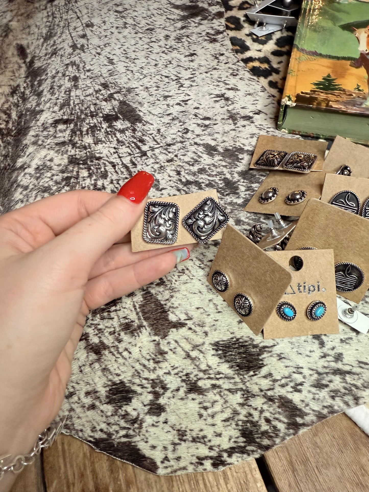 Square Tooled Studs