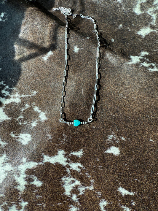 (Authentic) Turquiose and Sterling Silver Beads