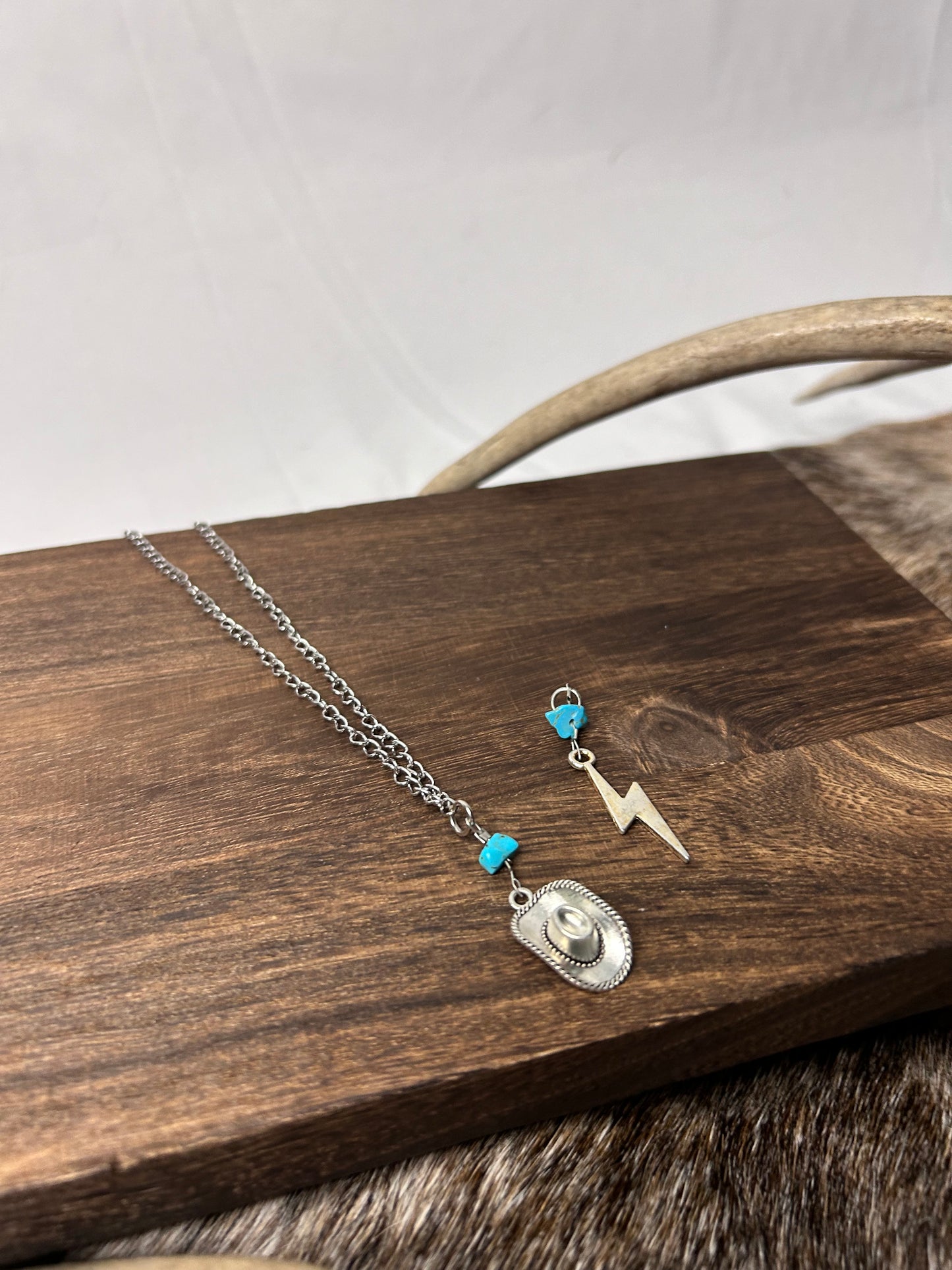 Charms and Turquoise Necklace