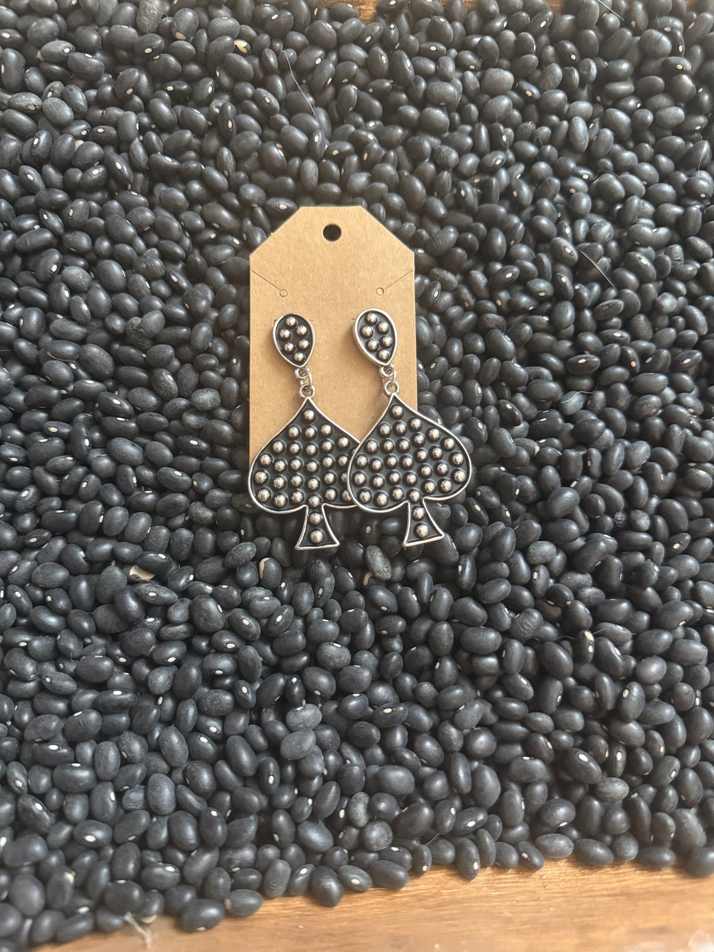 Spade Half Dot Earrings