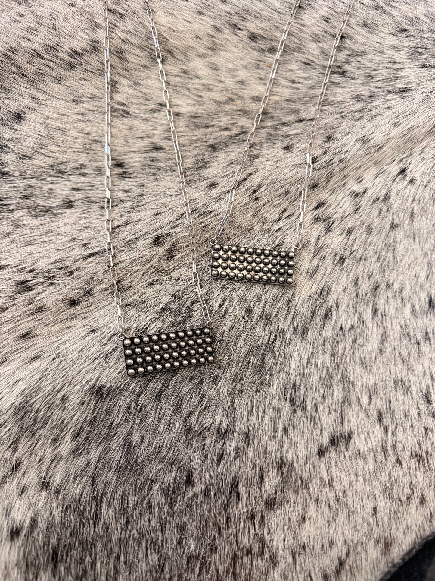 Half Dot Bar Necklace