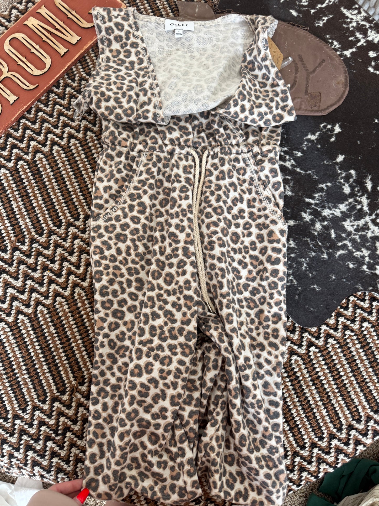 Cheetah Print Romper