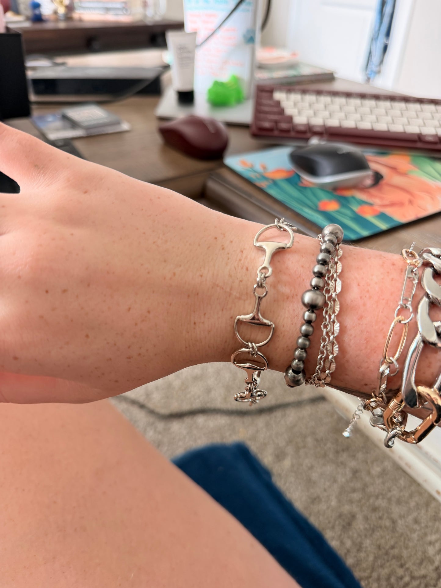 Silver Bit Bracelet