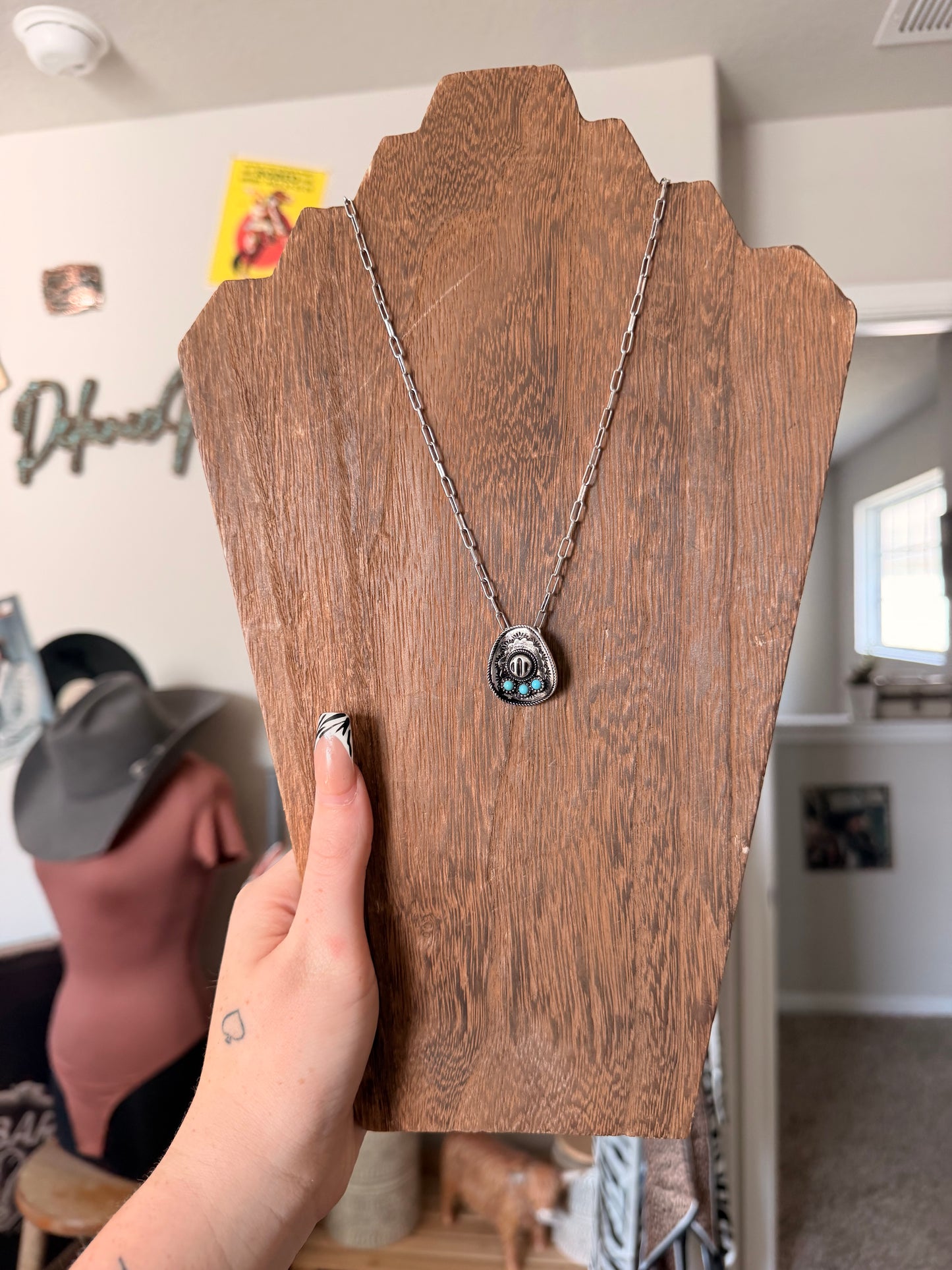 Cowboy Hat Necklace