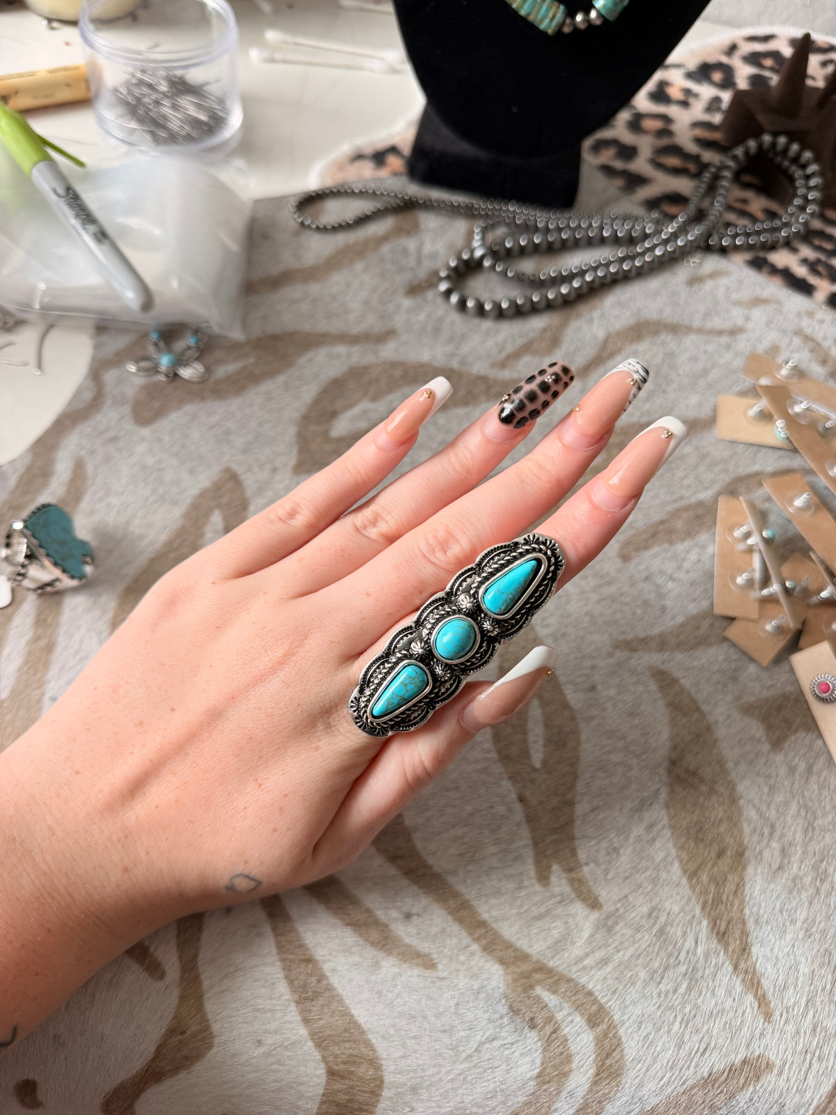 Long Turquoise Ring
