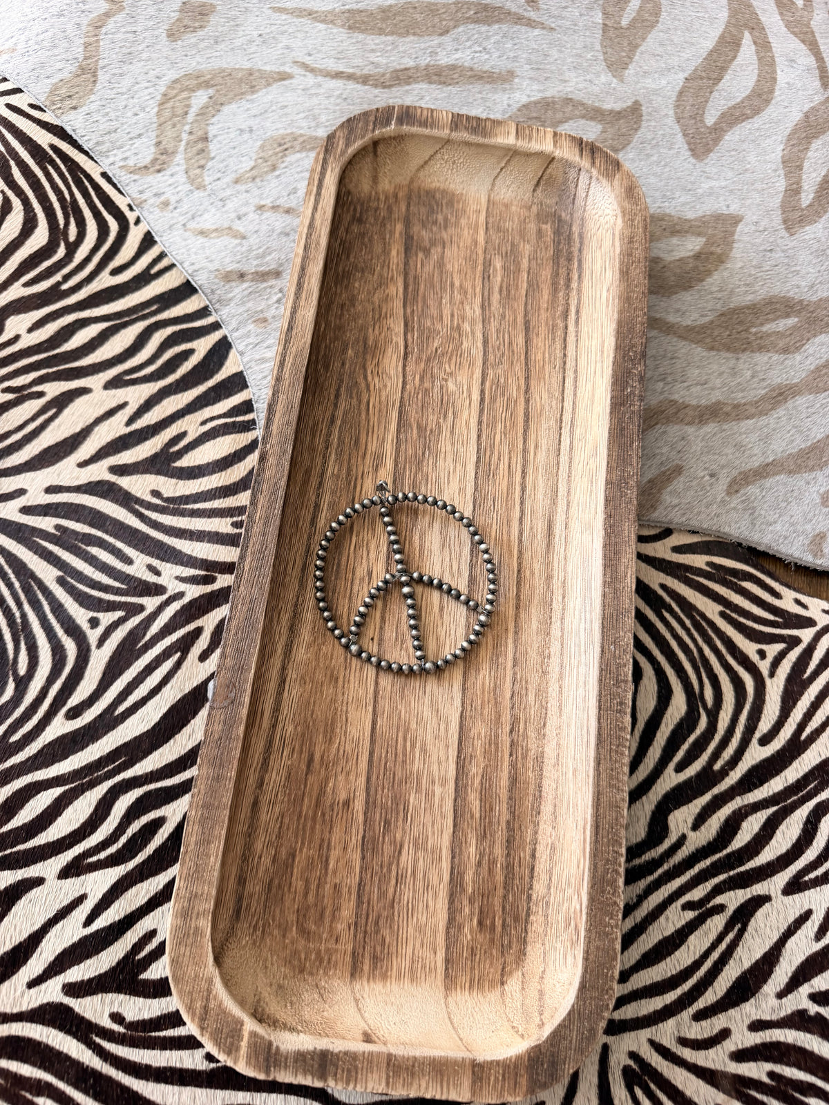 Sterling Silver Peace Sign Pendent