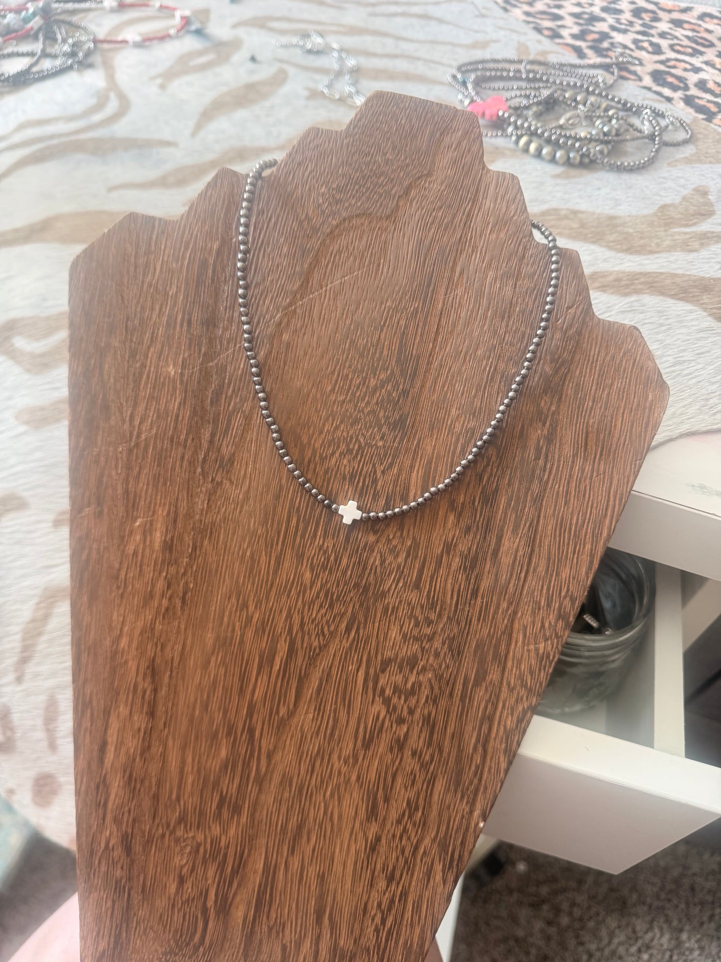 Silver on Silver Necklace