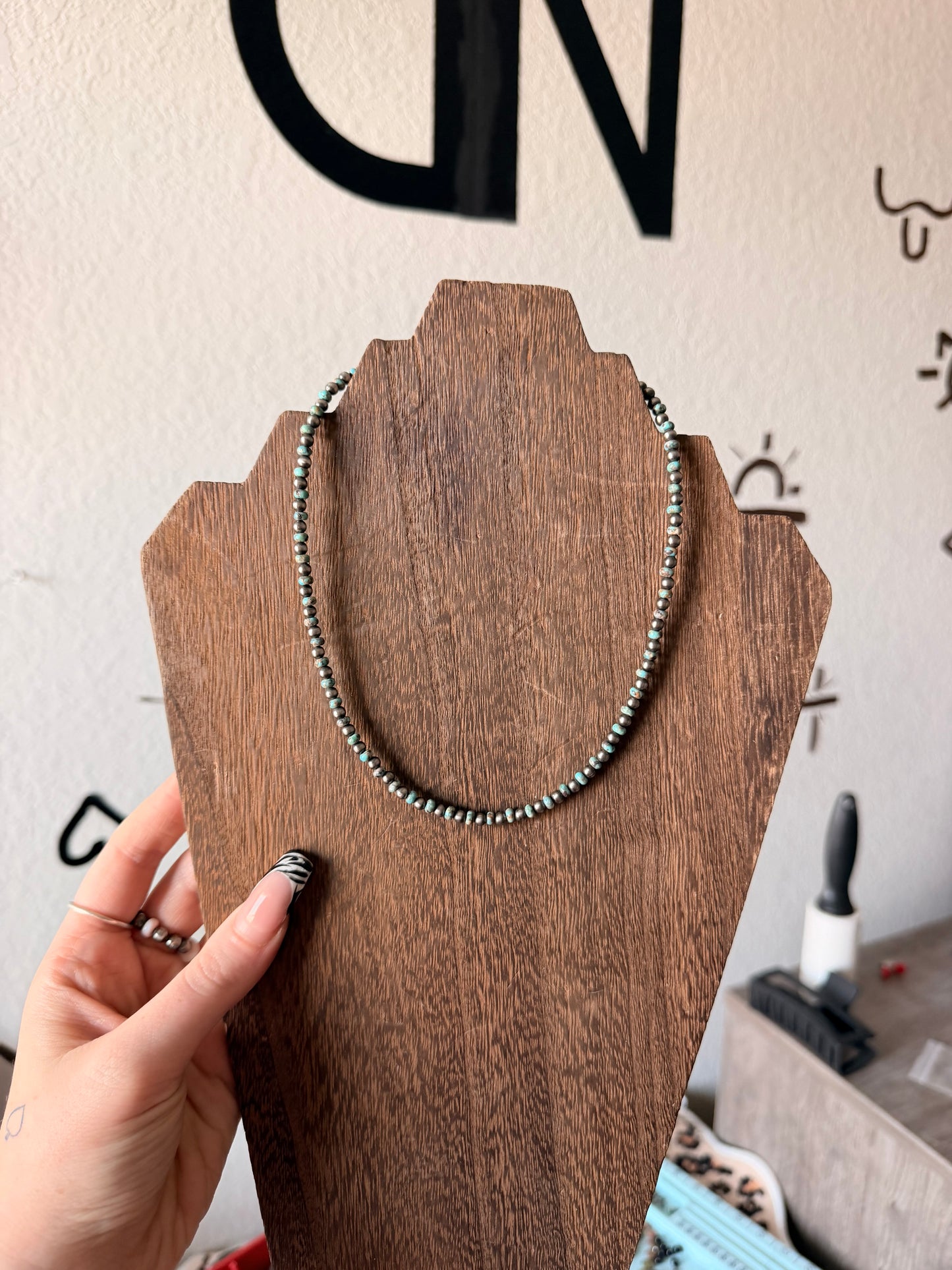 16 Inch Turquoise Necklace