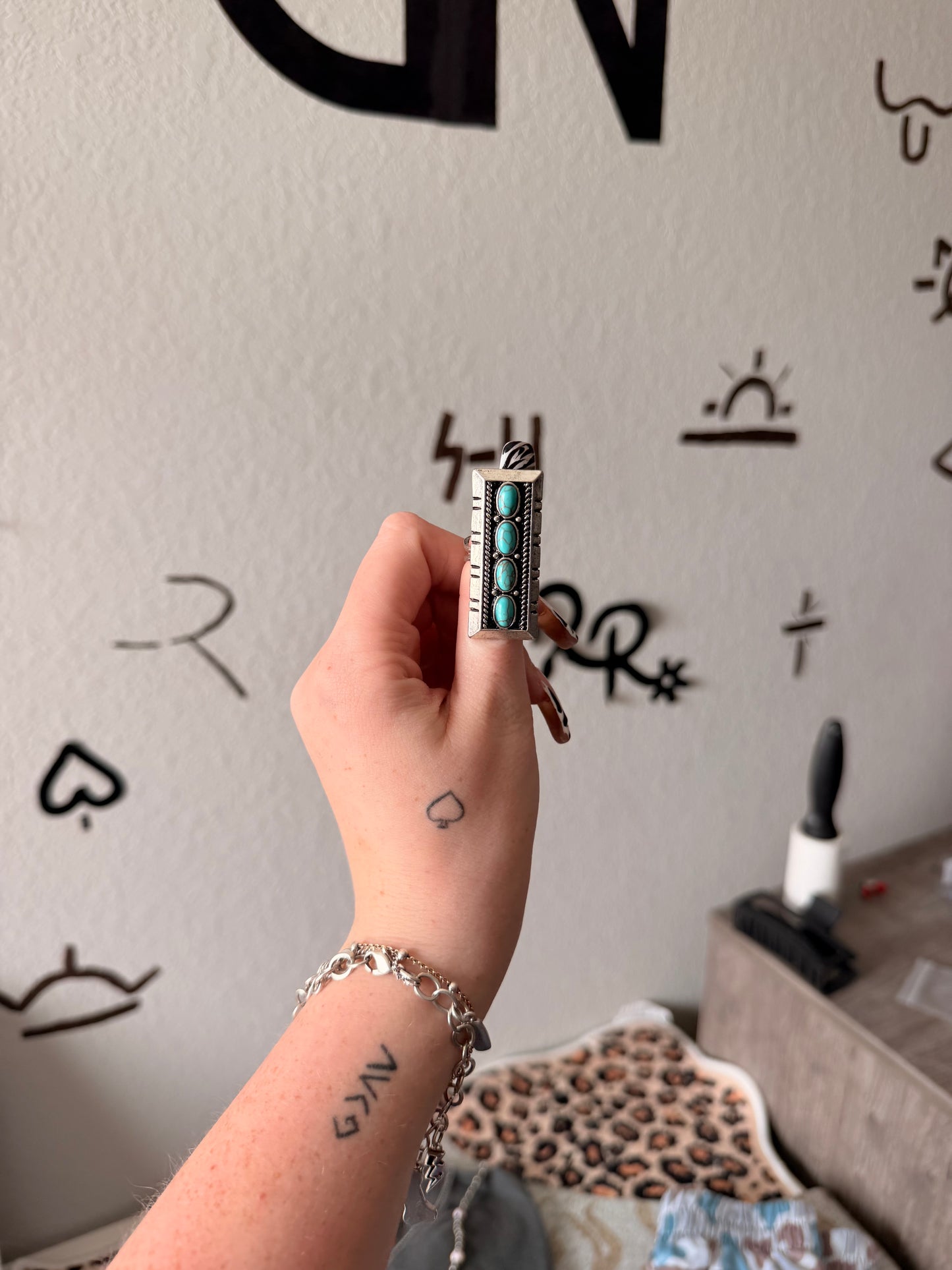 Long Turquoise Ring