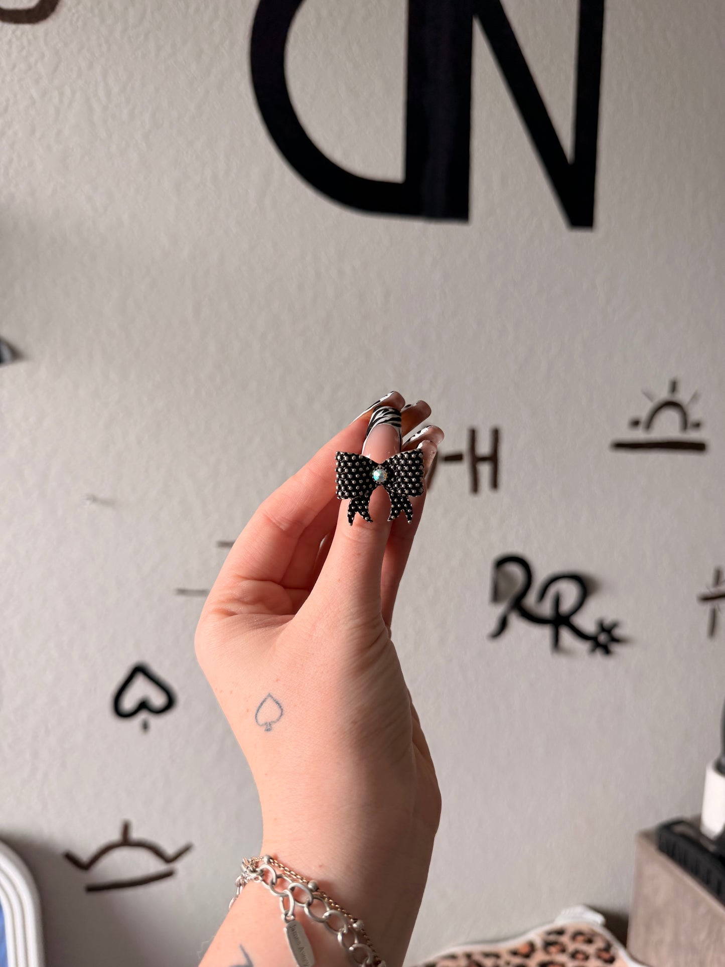 Half Dot Bow Ring