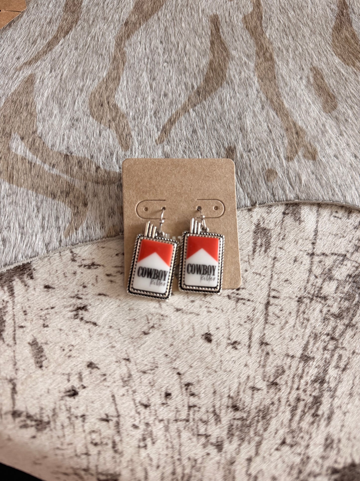 Cowboy Cig Earrings