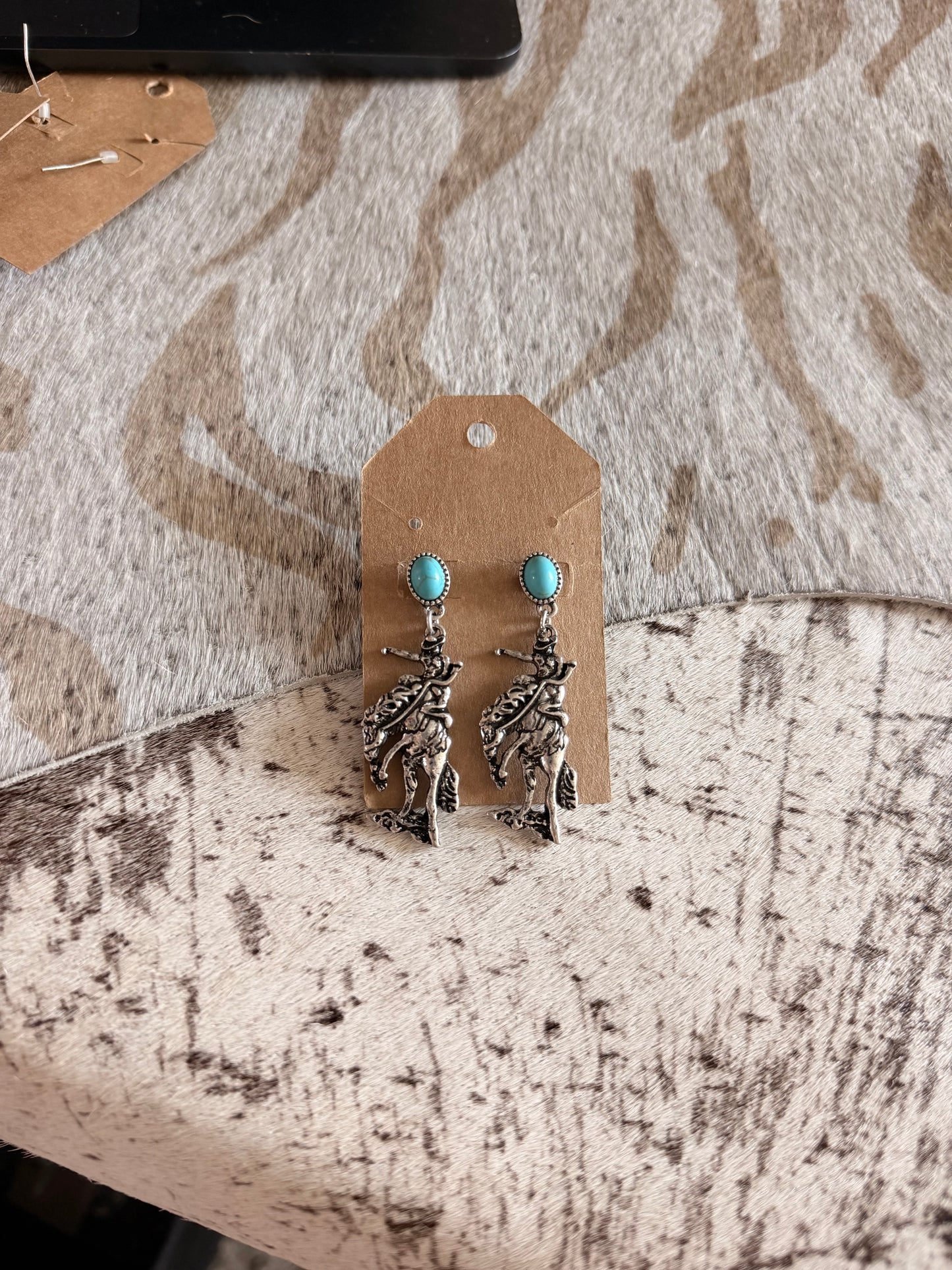 Bucking Horse Earrings