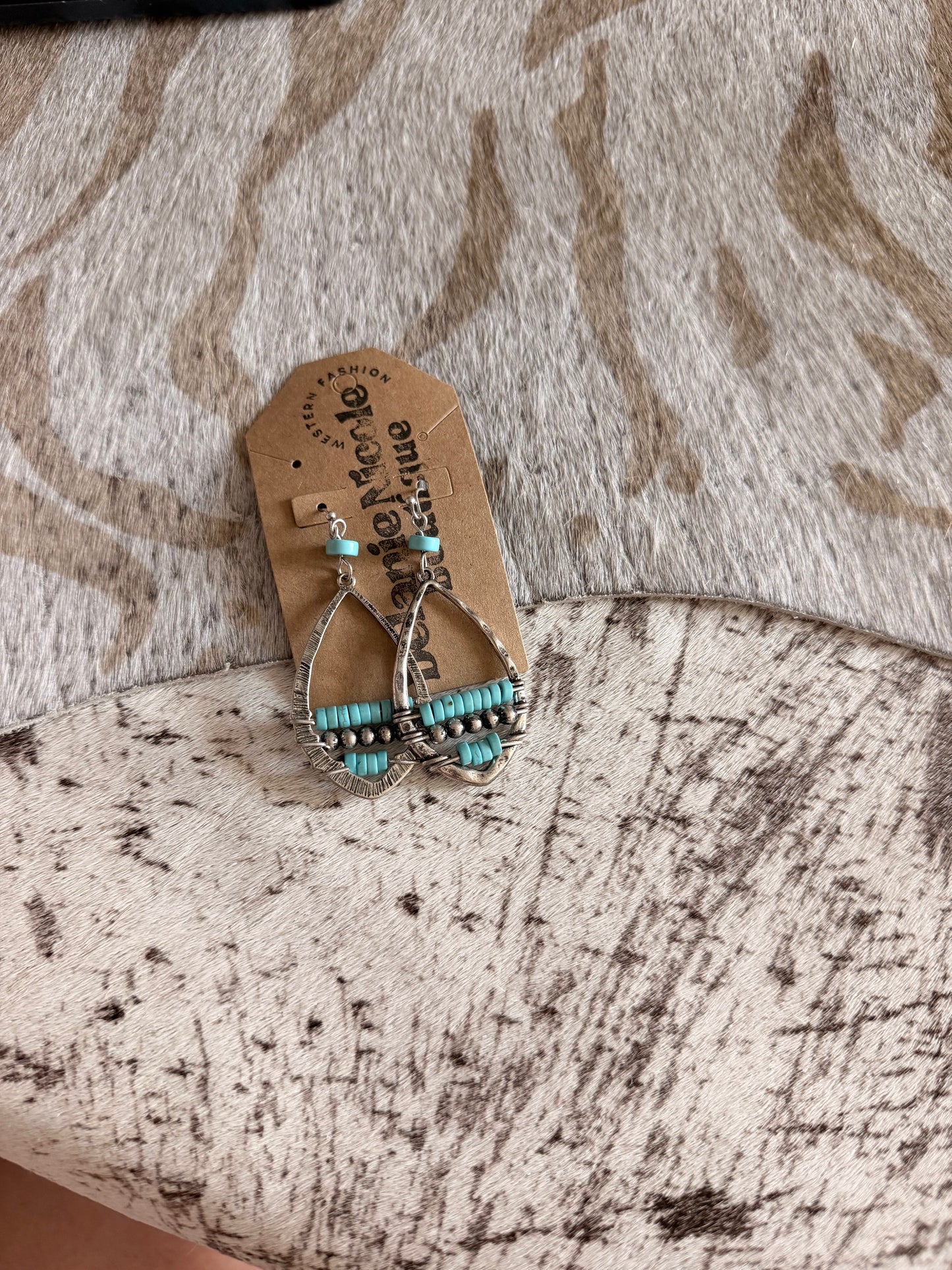 Bead Turquoise Earrings