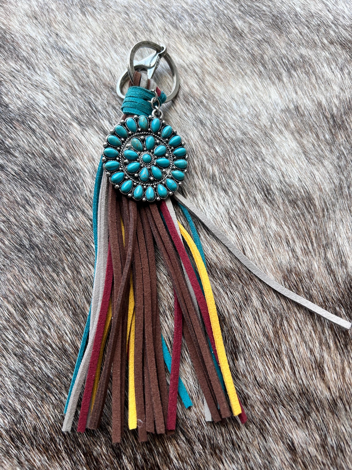 Turquoise Conch Keychain