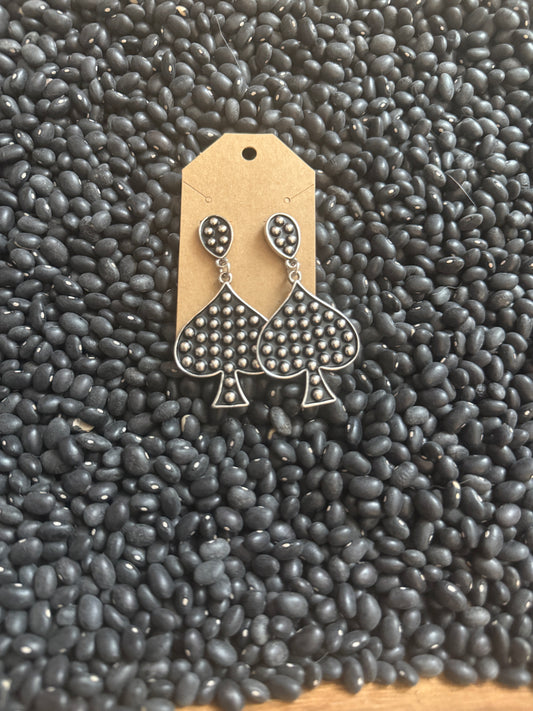 Spade Half Dot Earrings