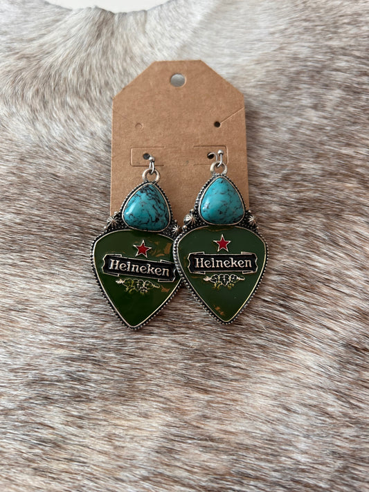 Heineken Earrings