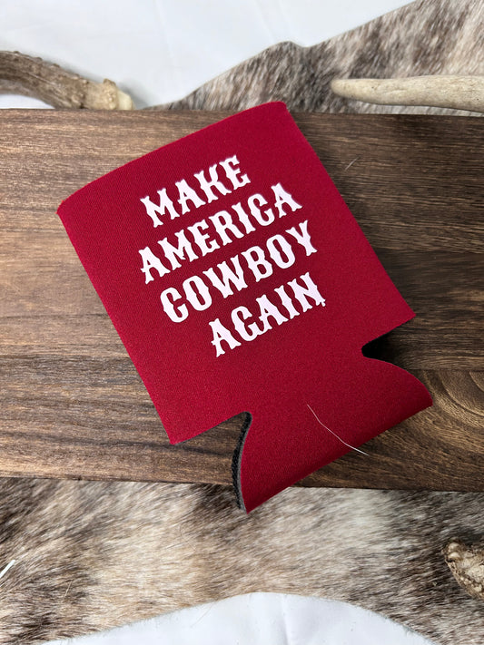 Make America Cowboy Again Koozie