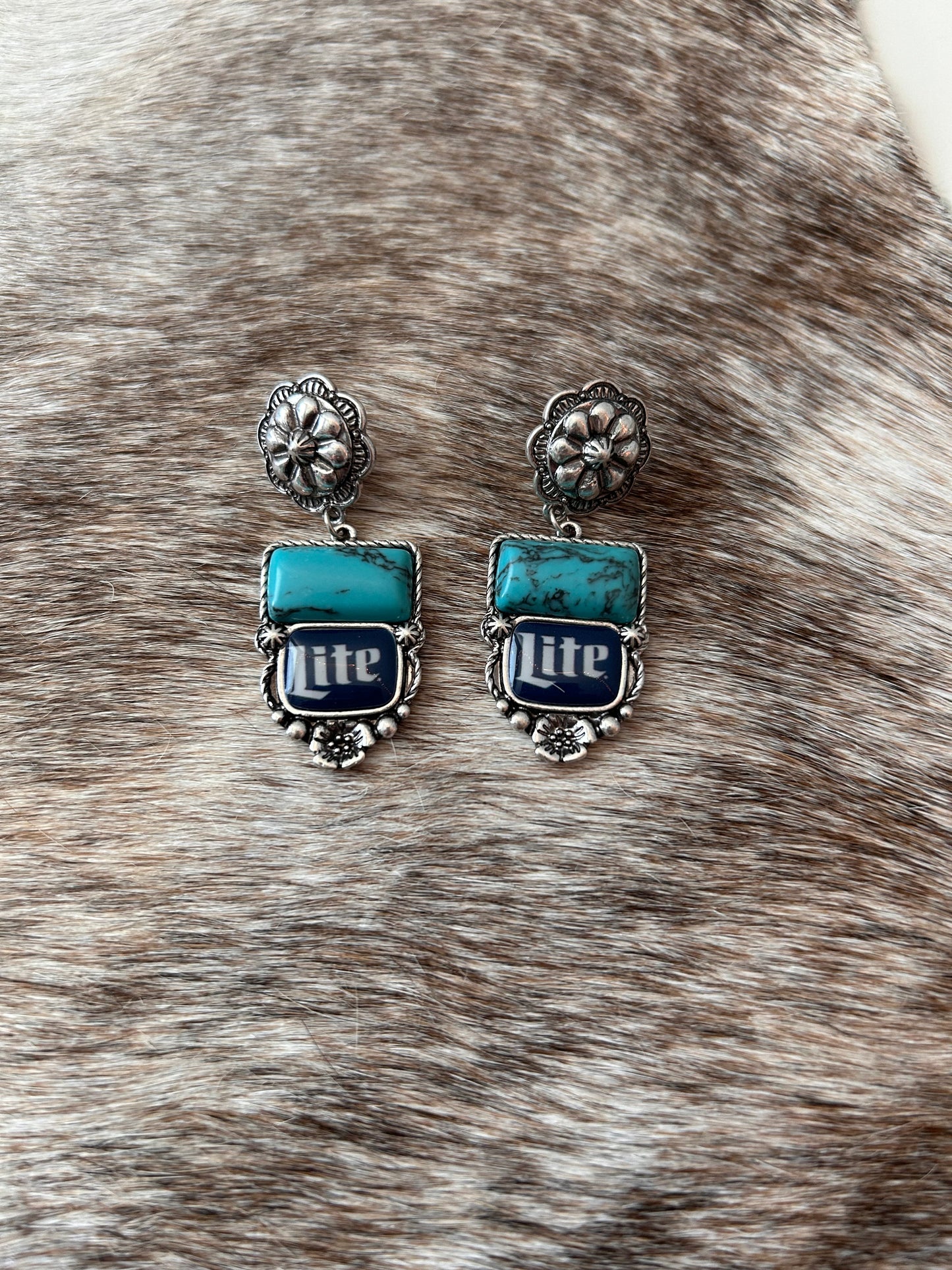 Turquoise and Lite Earrings