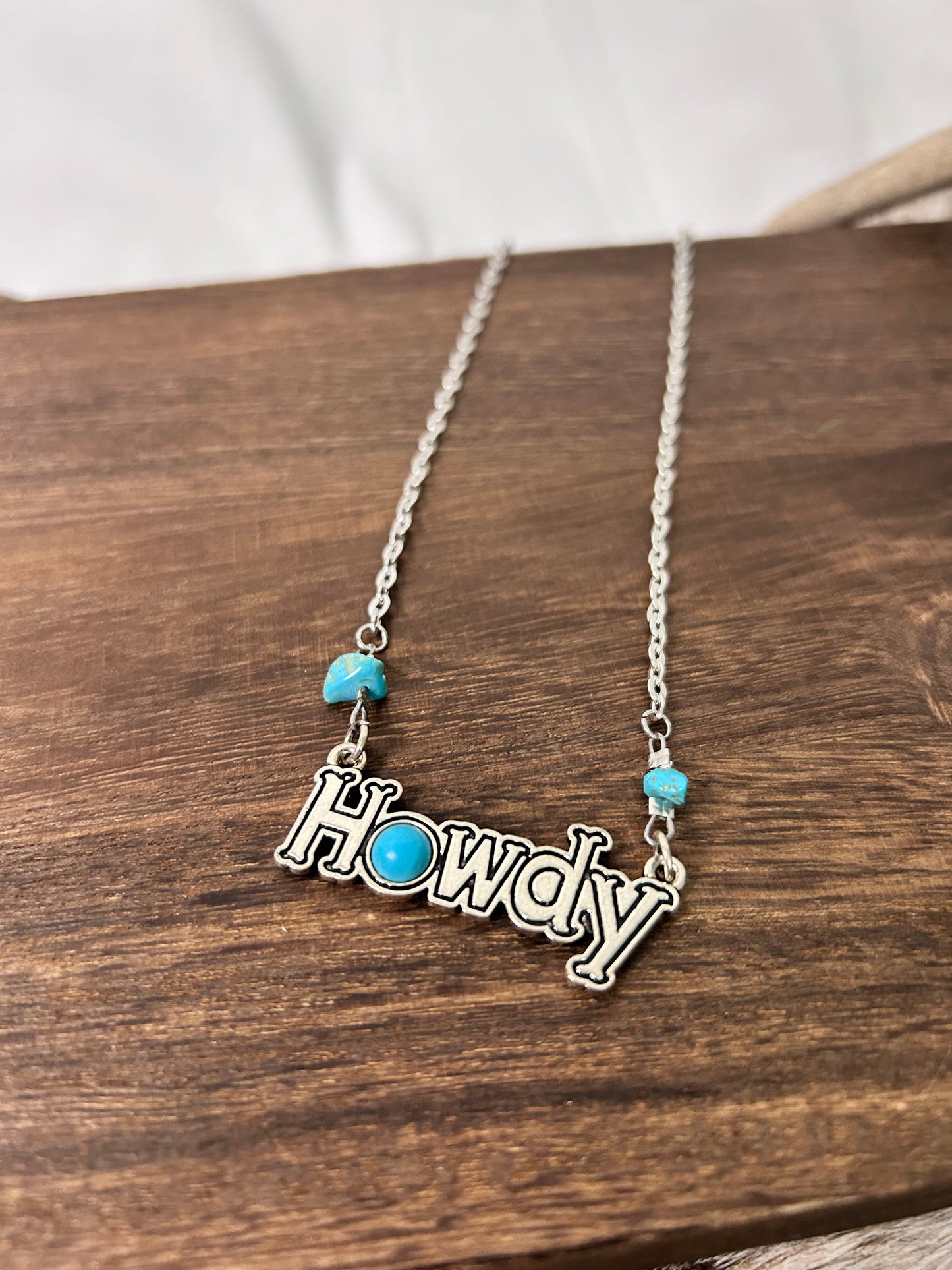 Howdy with Turquoise Necklace