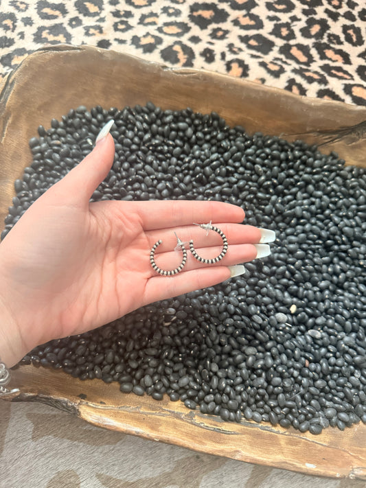 Half Dot Rope Earrings