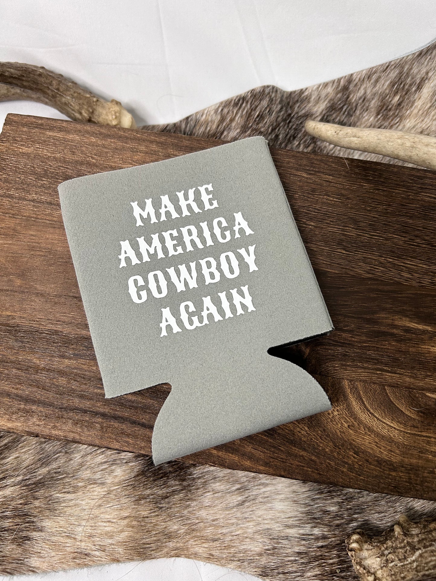 Make America Cowboy Again Koozie