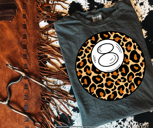 Leopard 8 Ball Tee