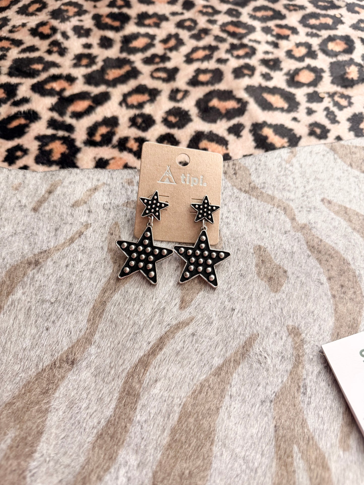 Star Half Dot Earrings
