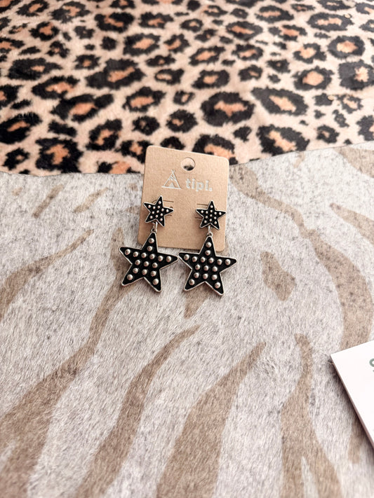 Star Half Dot Earrings
