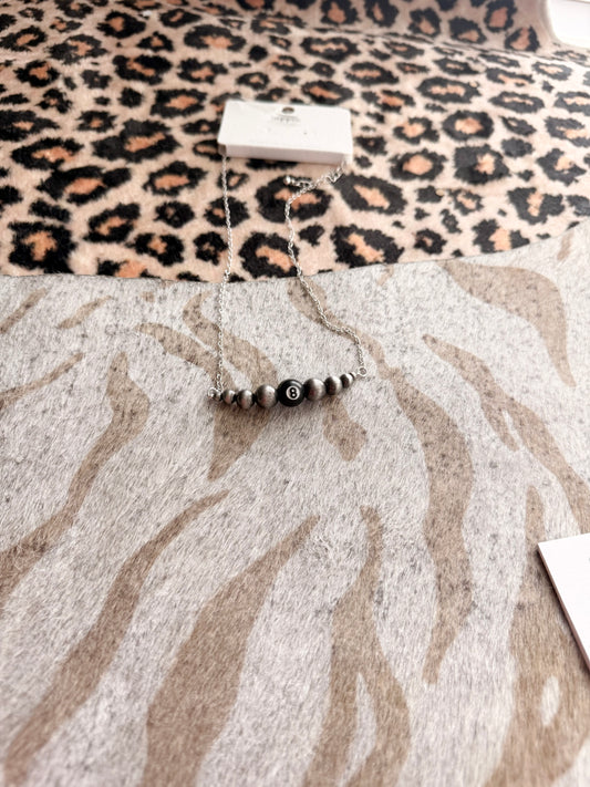8 Ball Bar Necklace
