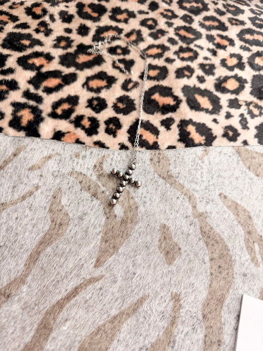 Half Dot Cross Necklace