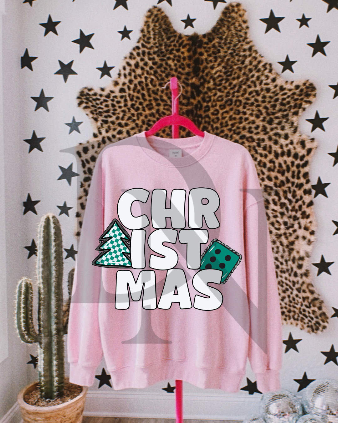 Turquoise Christmas Tee