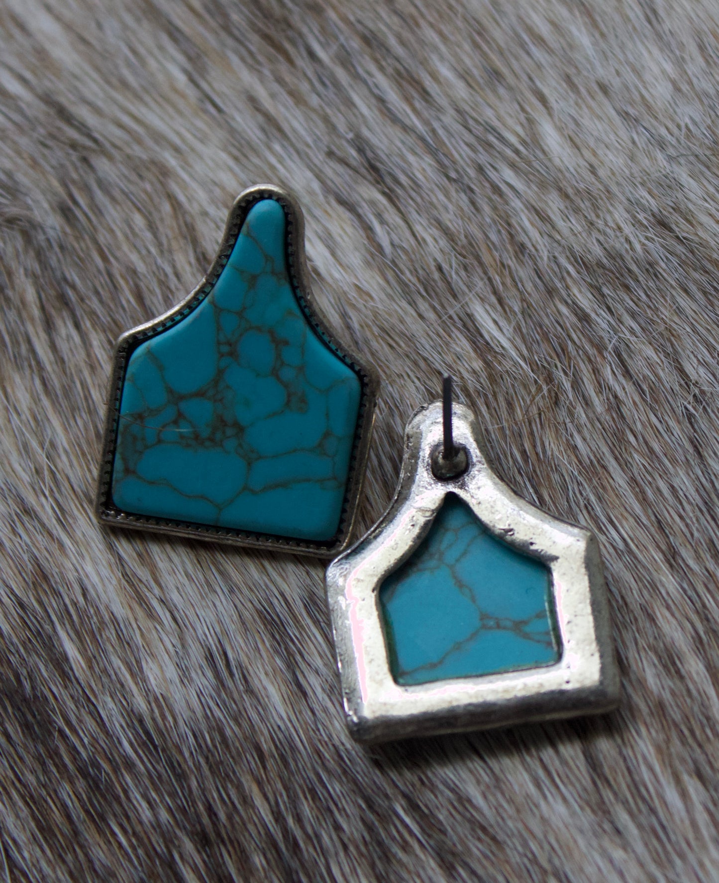 Cow tag Earrings