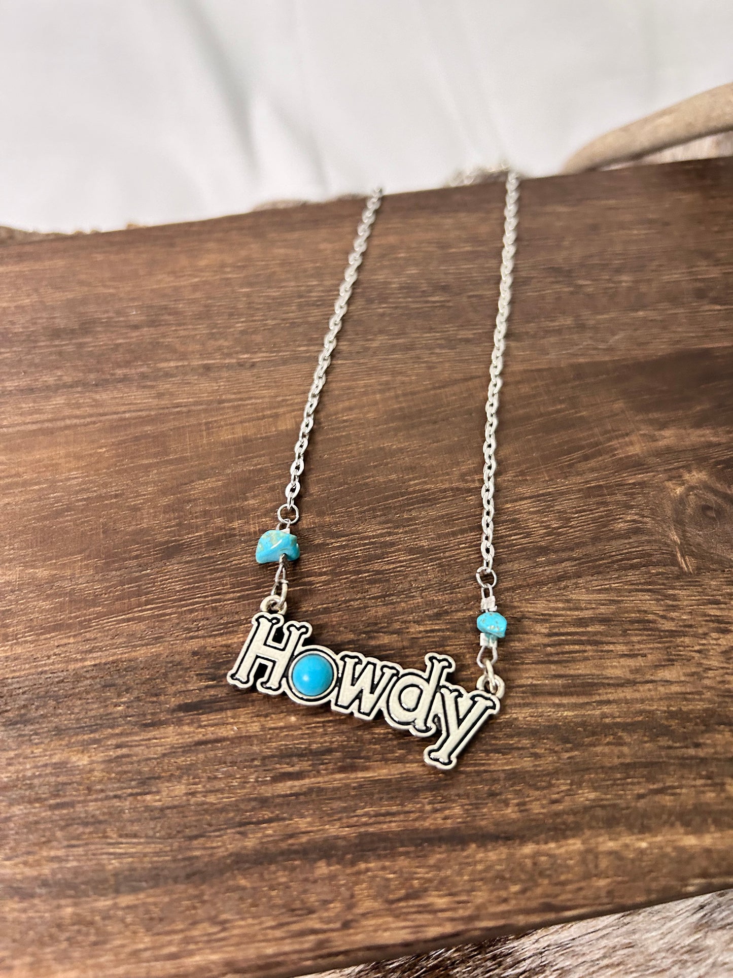 Howdy with Turquoise Necklace