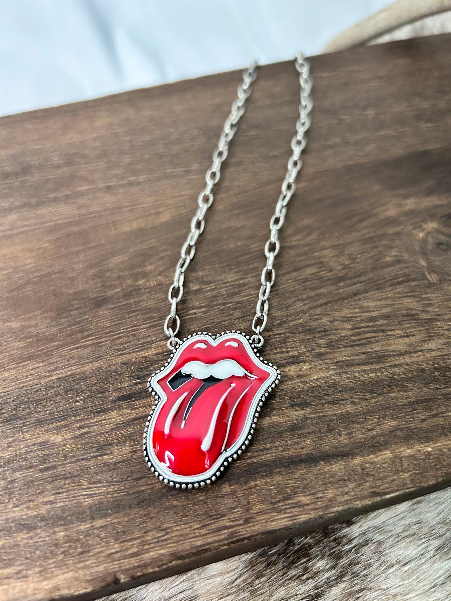 Tongues Out Necklace