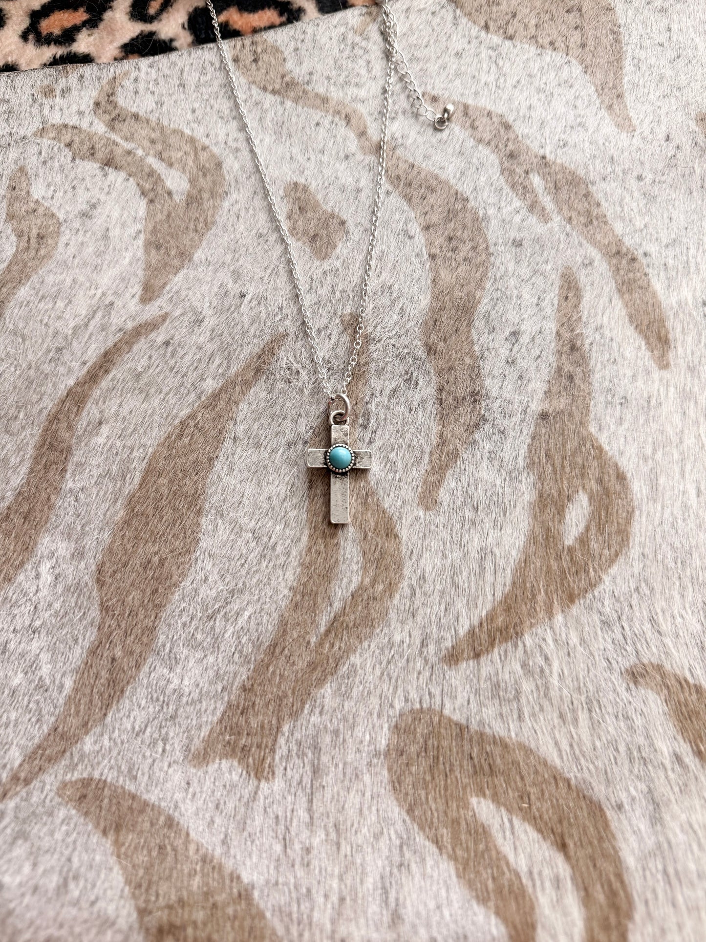 Turquoise Cross Necklace