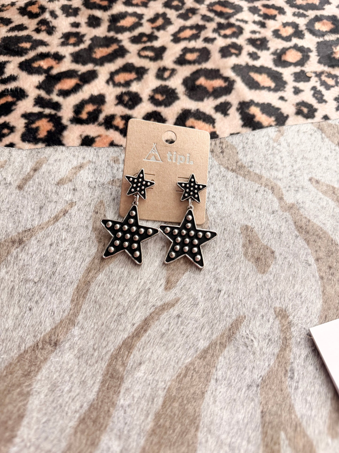 Star Half Dot Earrings