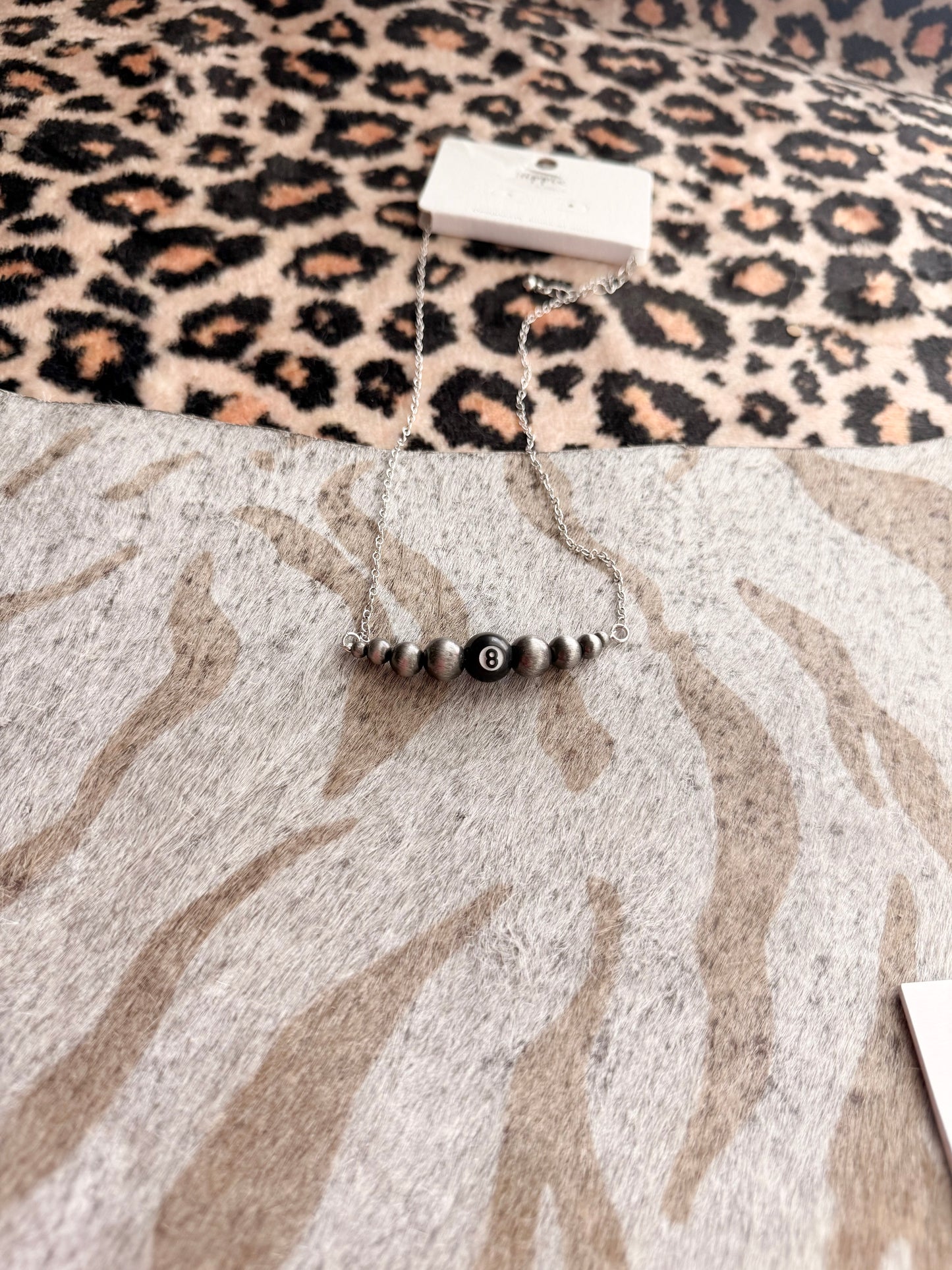 8 Ball Bar Necklace