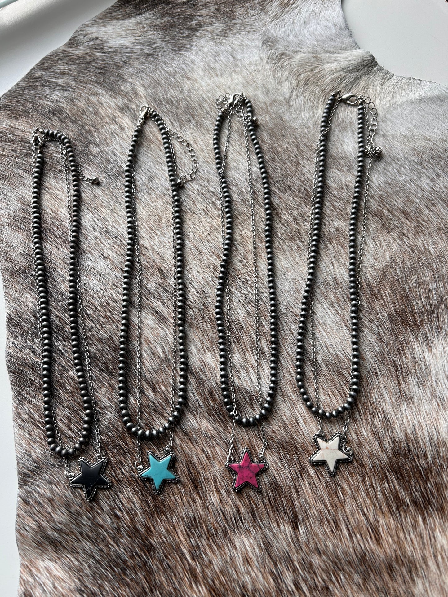 2 Tier Big Star Necklace