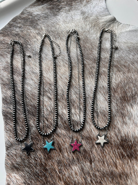 2 Tier Big Star Necklace