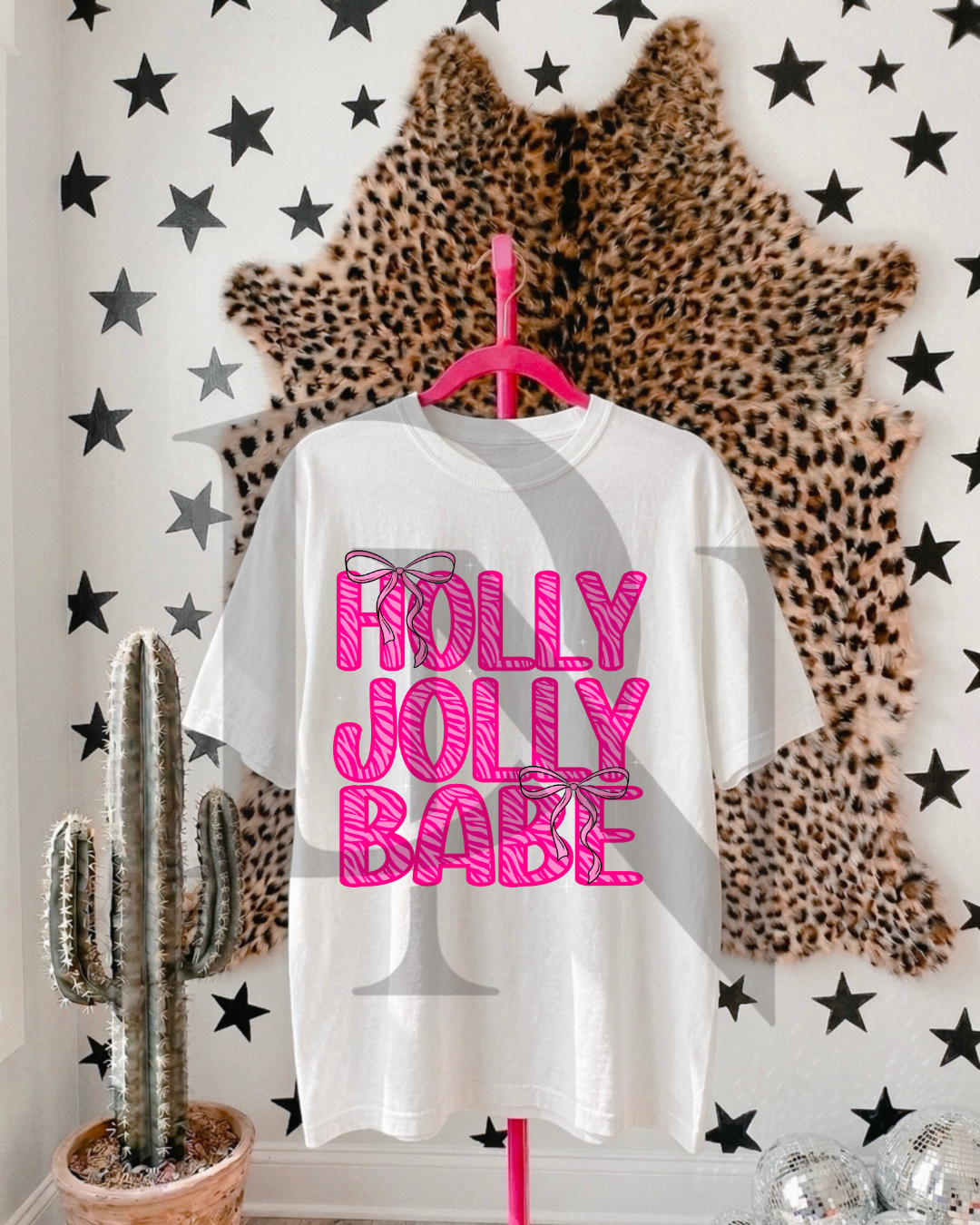 Holly Jolly Babe Pink Tee