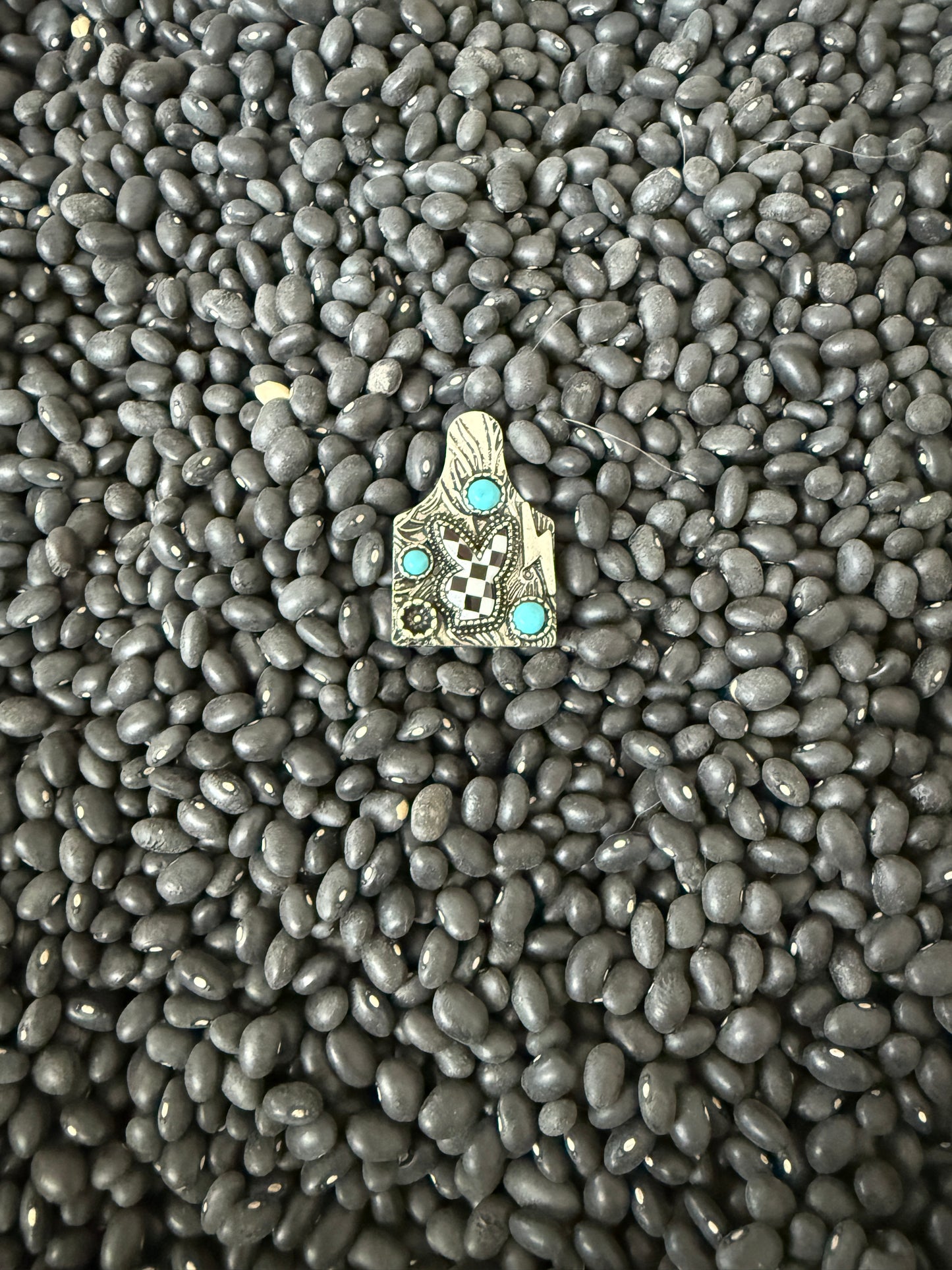 Checkered Bunny Ring