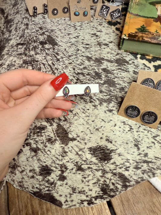 White Blossom Studs