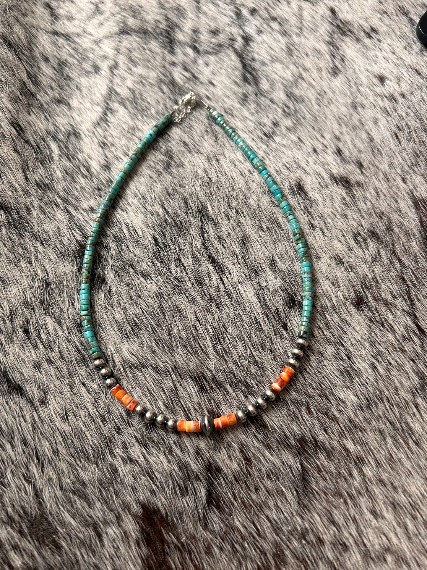 (Authentic) Turquoise and Pearl Necklace