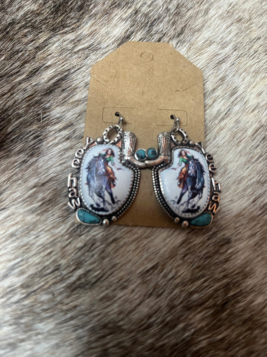 Barrel Racing Earrings