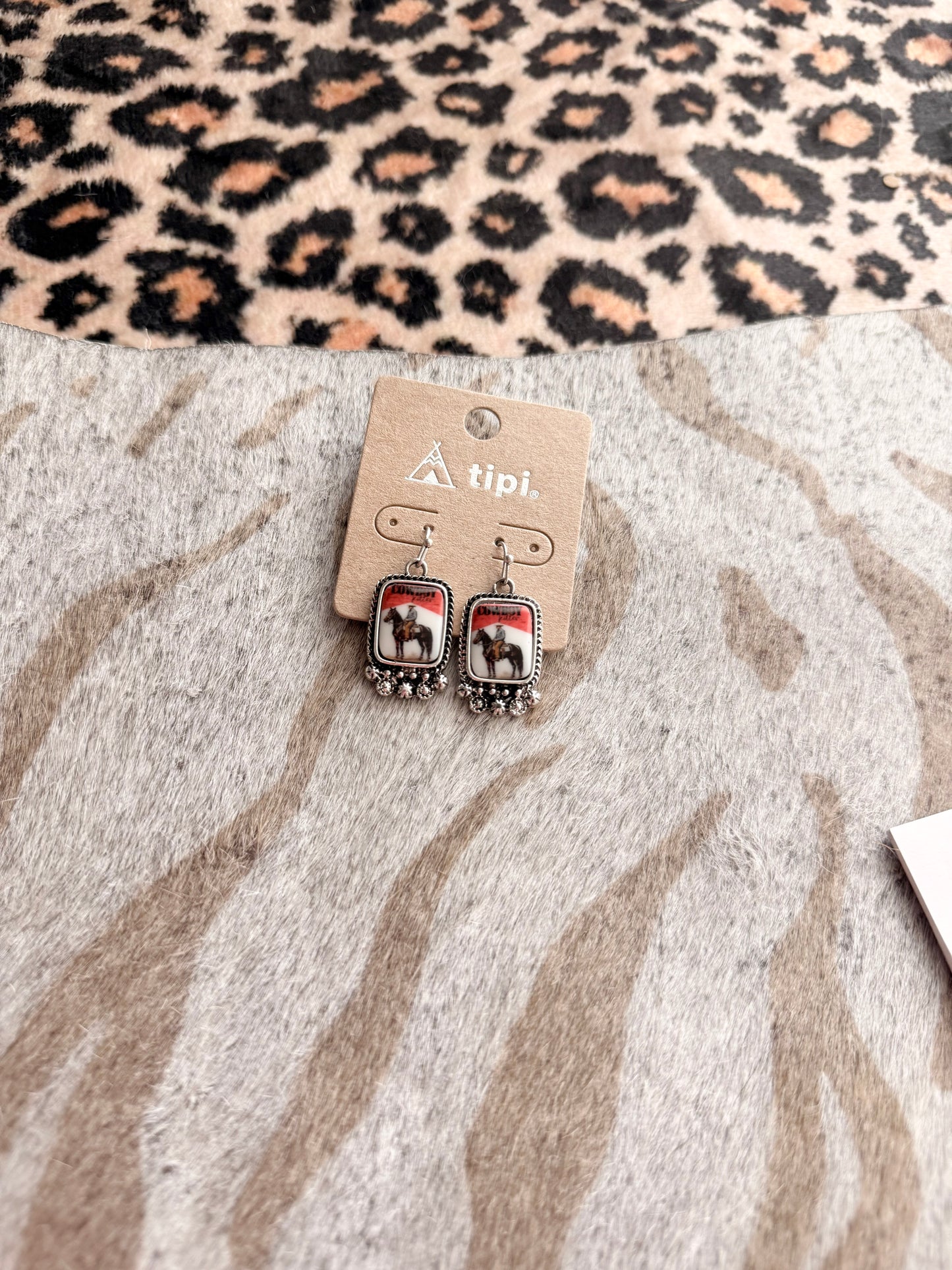 Sitting Cowboy Earrings